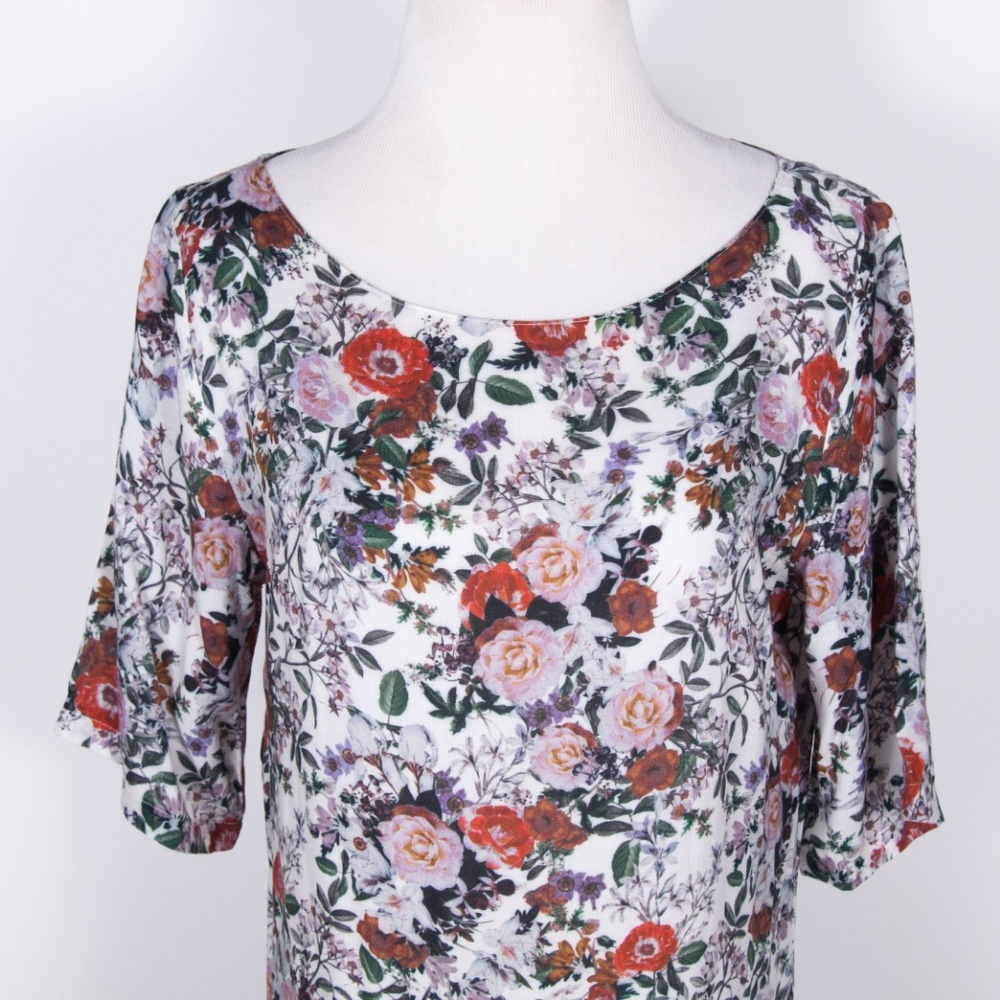 Elkin Callie Silk Floral Dress w/ Hip Pockets - Picture 3 of 8
